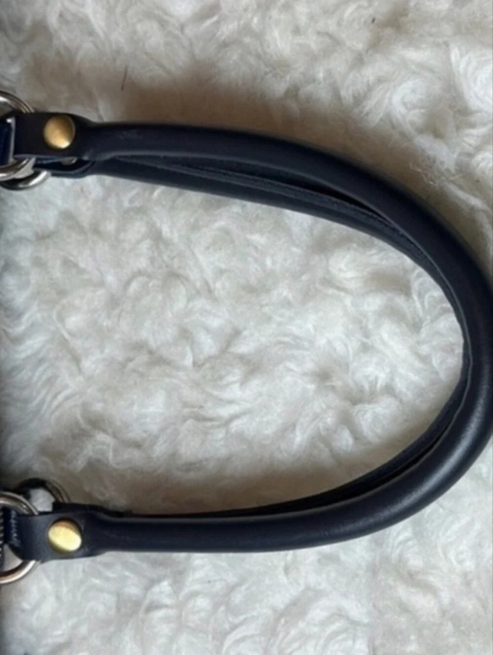 Coach 2013 Daisy Navy & Orange Signature Circle Satchel/Shoulder Bag